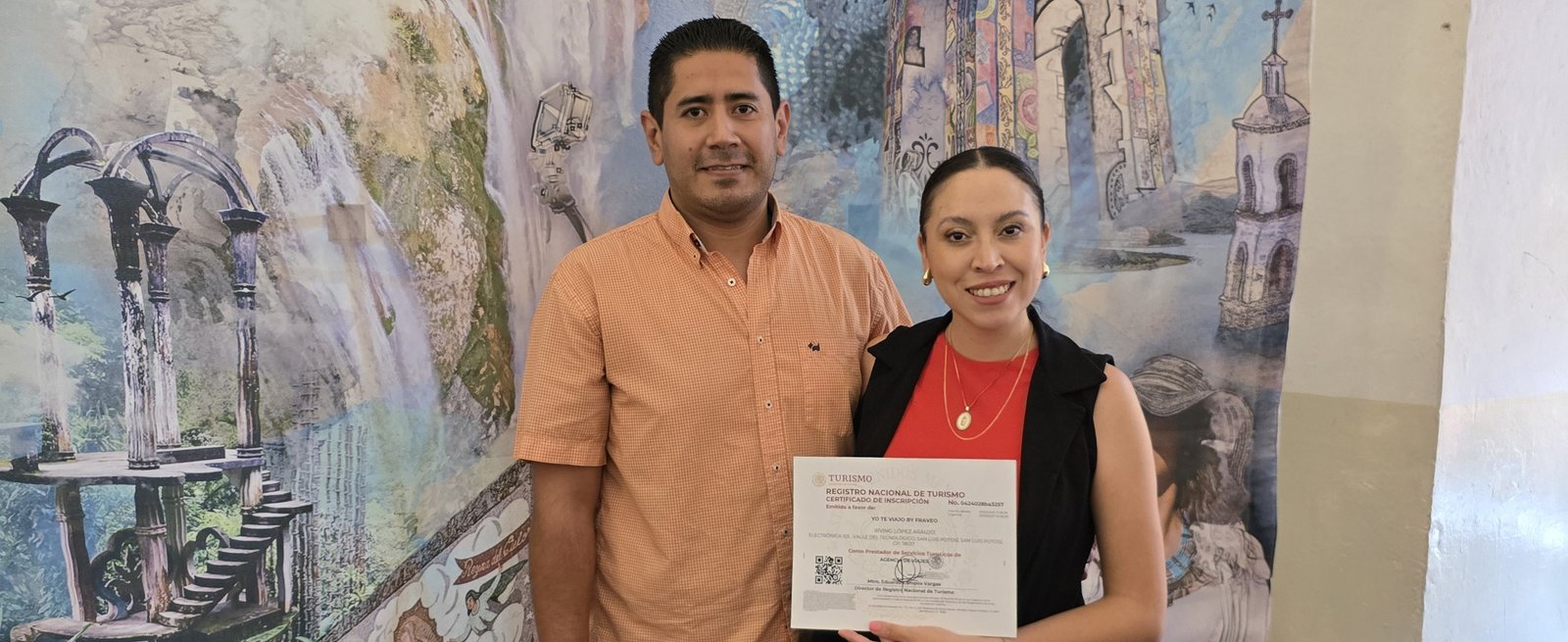 Clientes felices en la playa